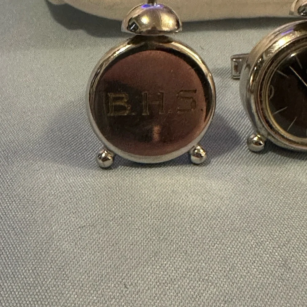BHS Vintage clock cuff links‎